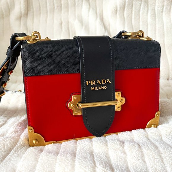 Prada Cahier leather bag - Picture 1 of 10